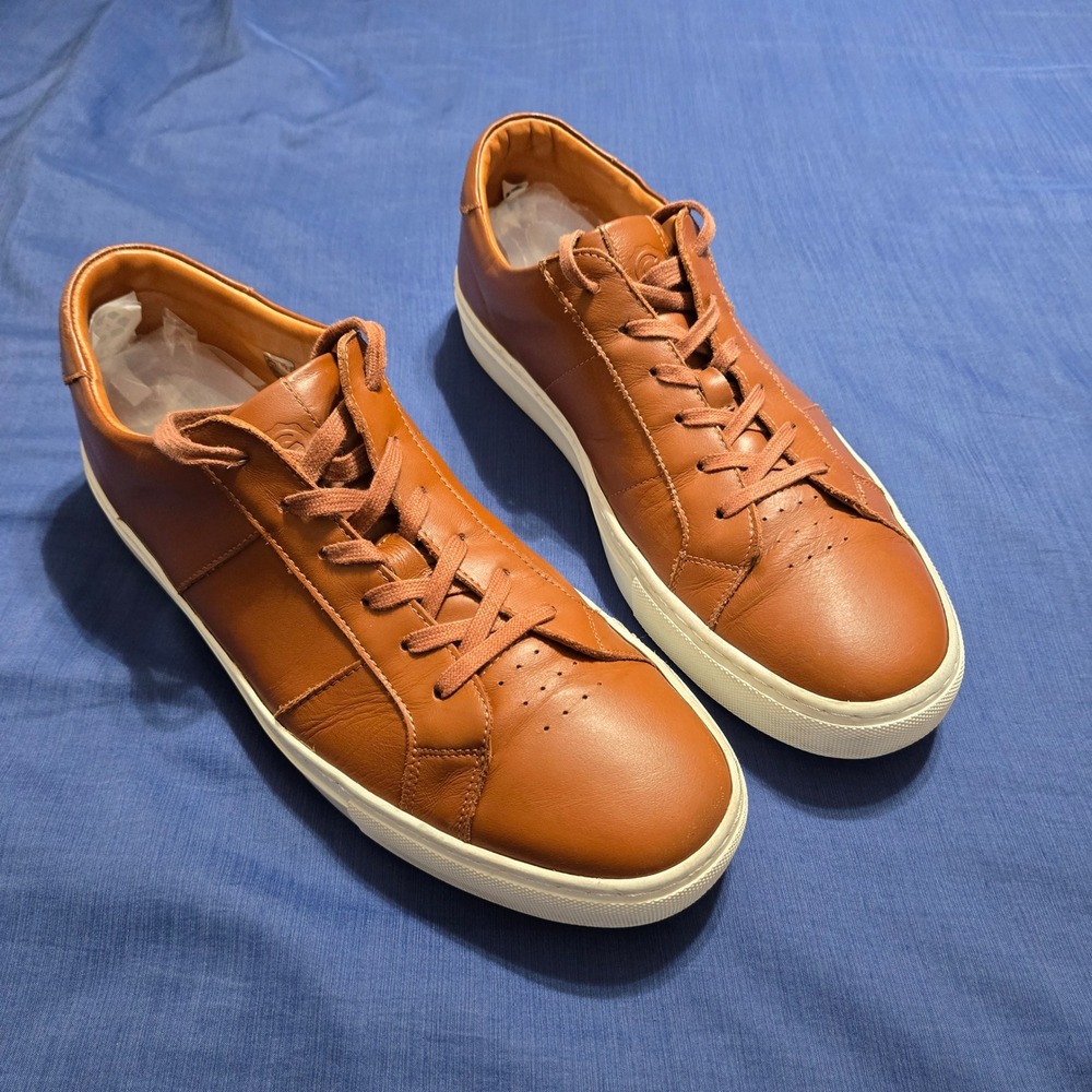 Greats Royale Sneakers Mens 13 Brown Leather Good Low Top Lace Up Portugal